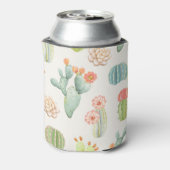  cactus: naadloze illustratie blikjeskoeler (Blikje Achterkant)