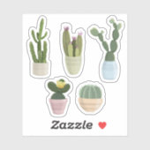 Cactus Natuur Sticker (Vel)