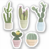 Cactus Natuur Sticker (Voorkant)