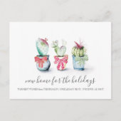 Cactus New Home Holiday Moving Announcemet Briefkaart (Voorkant)