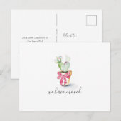 Cactus New Home Holiday Moving Announcemet Briefkaart (Voorkant / Achterkant)