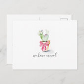 Cactus New Home Holiday Moving Announcemet Briefkaart (Voorkant / Achterkant)