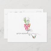 Cactus New Home Holiday Moving Announcemet Briefkaart (Voorkant / Achterkant)