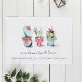Cactus New Home Sweet Home Moving Announcement Briefkaart