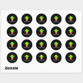 Cactus niet een, grappig, grappen, sarcastisch ronde sticker (Vel)