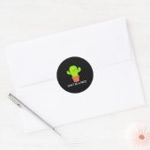 Cactus niet een, grappig, grappen, sarcastisch ronde sticker (Envelop)