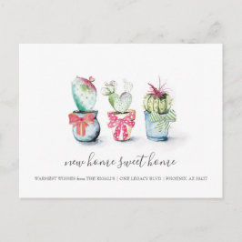 Cactus Nieuw Home Sweet Home Bewegende aankondigin Briefkaart