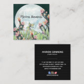 Cactus Night Desert Stars | Sociale media Vierkante Visitekaartje (Voorkant / Achterkant)