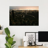 Cactus Night Lights Poster (Thuiskantoor)