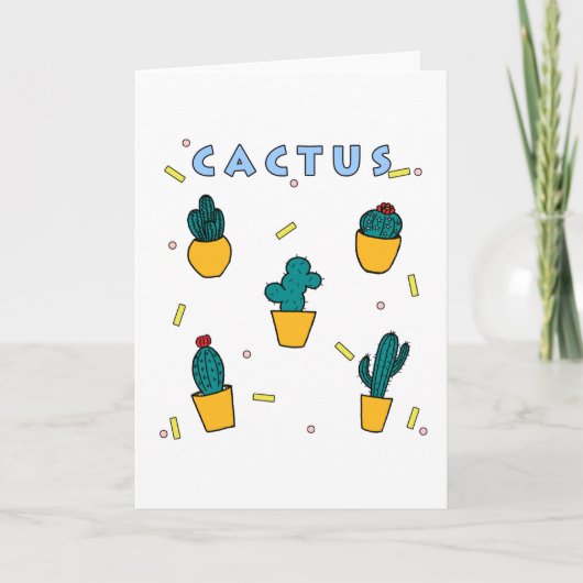 Cactus Notitiekaartje (Voorkant)