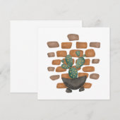 Cactus Oasis: Brick Wall Decor geïnspireerd door N (Voorkant / Achterkant)