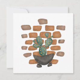 Cactus Oasis: Brick Wall Decor geïnspireerd door N