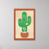 Cactus Oasis Canvas Afdruk (Voorkant)