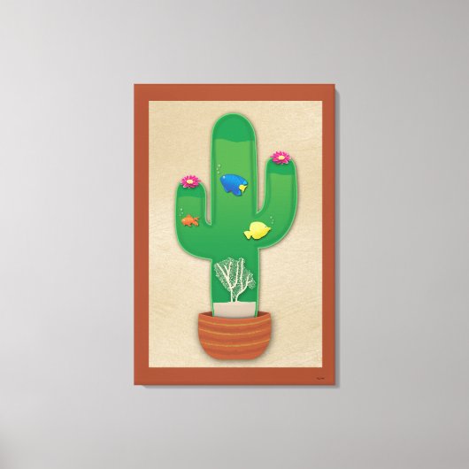 Cactus Oasis Canvas Afdruk (Voorkant)