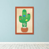 Cactus Oasis Canvas Afdruk (Insitu (Houten vloer))