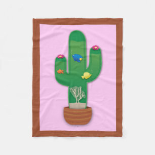 Cactus Oasis Fleece Deken