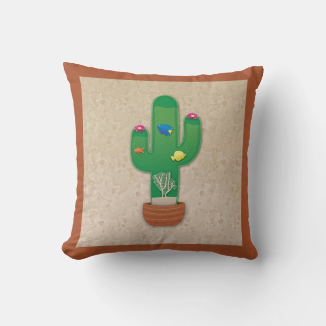 Cactus Oasis Kussen (Voorkant)