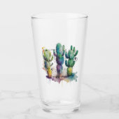 Cactus ontwerp met kleurrijke splatters glas (Voorkant)