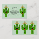 Cactus ontwerp visitekaartje (Voorkant / Achterkant)