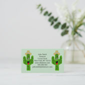 Cactus ontwerp visitekaartje (Staand voorkant)