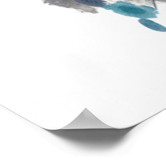 Cactus op de veranda poster (Hoek)