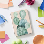 Cactus op koraal iPad pro cover<br><div class="desc">"Cactus on Coral II" door Grace Popp. Met een cactus met een zachte achtergrond.</div>
