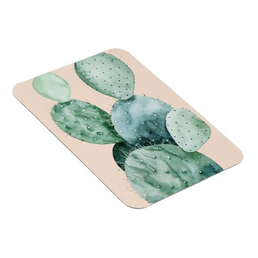 Cactus op koraal magneet (Rechterzijde)