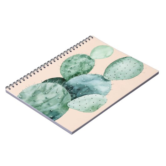 Cactus op koraal notitieboek (Linkerzijde)