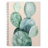 Cactus op koraal notitieboek (Voorkant)