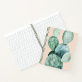 Cactus op koraal notitieboek (Binnen)