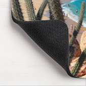 Cactus op Rocky Hilltop over Sandy Beach Muismat (Hoek)