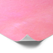Cactus op roze achtergrond poster (Hoek)