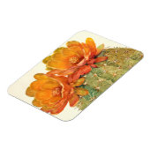 Cactus Oranje bloesems Magneet (Linkerzijde)