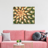 Cactus oranje en witte stekels canvas afdruk (Insitu (Woonkamer))