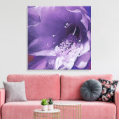 Cactus Orchid Indigo Touch Canvas Afdruk (Insitu (Woonkamer))