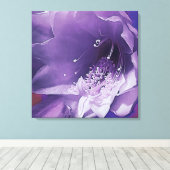 Cactus Orchid Indigo Touch Canvas Afdruk (Insitu (Houten vloer))