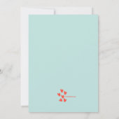 Cactus paar repetitie diner uitnodiging (Achterkant)