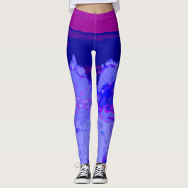 Cactus paars leggings