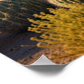 Cactus Panoramisch woestijnlandschap Poster (Hoek)