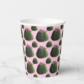 Cactus Paper Cups - Optionele personalisatie Papieren Bekers (Rechts)