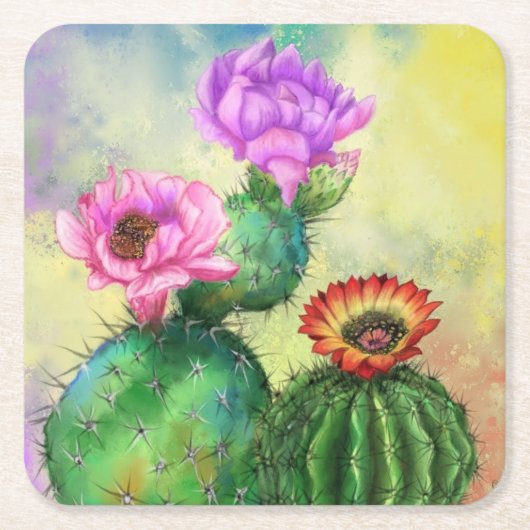 Cactus Paper Onderzetter (Voorkant)