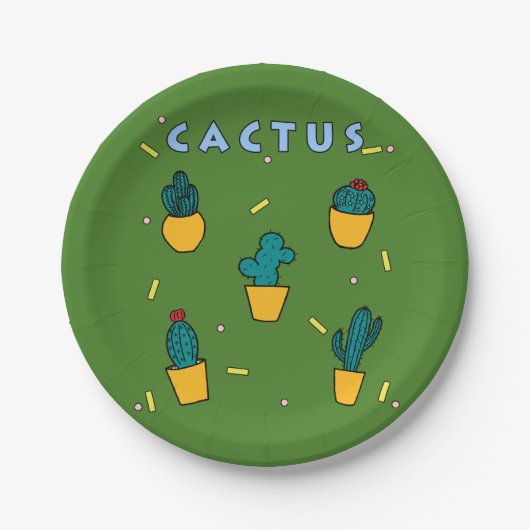 Cactus Papieren Bordje (Voorkant)
