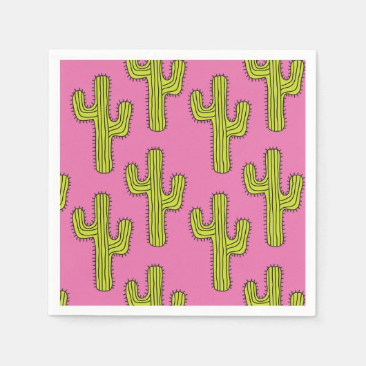 Cactus papieren servet (Voorkant)