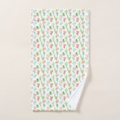 Cactus Pastel Waterverf Patroon Bad Handdoek (Handdoek)