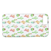 Cactus Pastel Waterverf Patroon Case-Mate iPhone Case (Achterkant (Horizontaal))