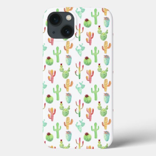 Cactus Pastel Waterverf Patroon Case-Mate iPhone Case (Achterkant)