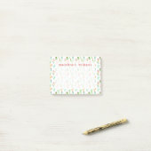 Cactus Pastel Waterverf Patroon Post-it® Notes (Op bureau)