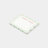 Cactus Pastel Waterverf Patroon Post-it® Notes (Schuin)