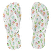 Cactus Pastel Waterverf Patroon Teenslippers (Voetbed)