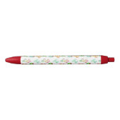 Cactus Pastel Waterverf Patroon Zwarte Inkt Pen (Voorkant)